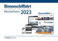 Zeitschrift Binnenschifffahrt - Mediadaten 2023