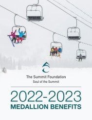 2022 - 23 Medallion Benefit Booklet
