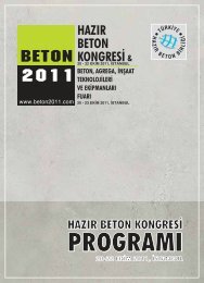 beton 2011 kongresi - Türkiye Hazır Beton Birliği