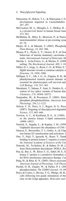 Diacylglycerol Signaling