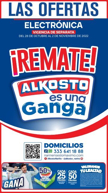 Remate Alkosto es una Ganga 28 oct 2 Nov.