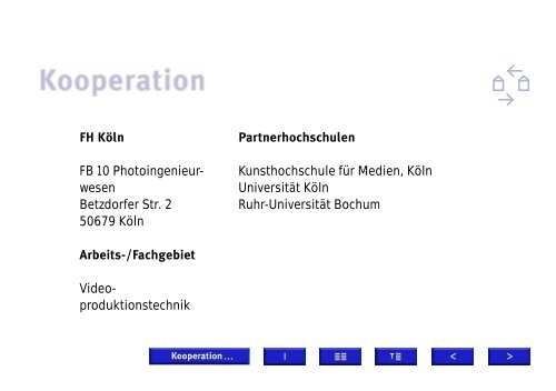 der Fachhochschulen in Nordrhein-Westfalen - Das Verbundstudium