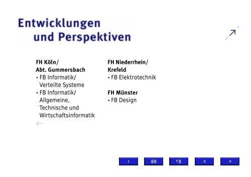 der Fachhochschulen in Nordrhein-Westfalen - Das Verbundstudium