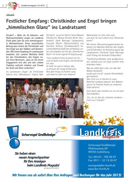 Zum Landkreismagazin Ausgabe 23 - Landkreis-Fürth