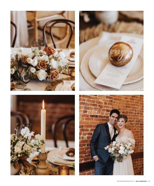 Real Weddings Magazine's Sustainable Beauty-A Decor Inspiration Shoot: The Rest of the Story (All Those Pretty Details from the Reception!)