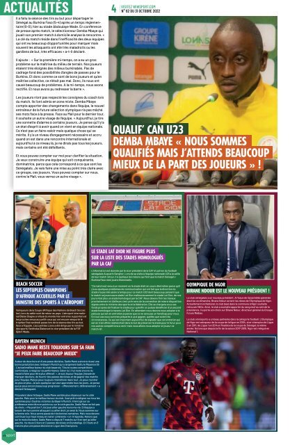 wiwsport n62 - 31 octobre 2022