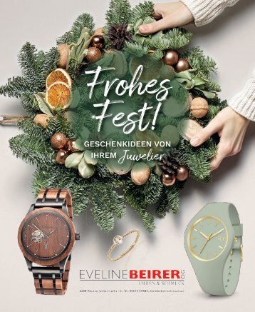 Weihnachtsjournal Eveline Beirer Uhren und Schmuck  