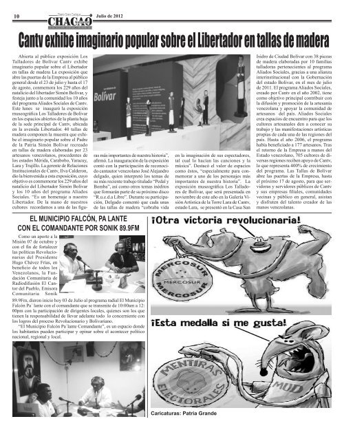 Para descargar el periódico haga click aquí - MinCI