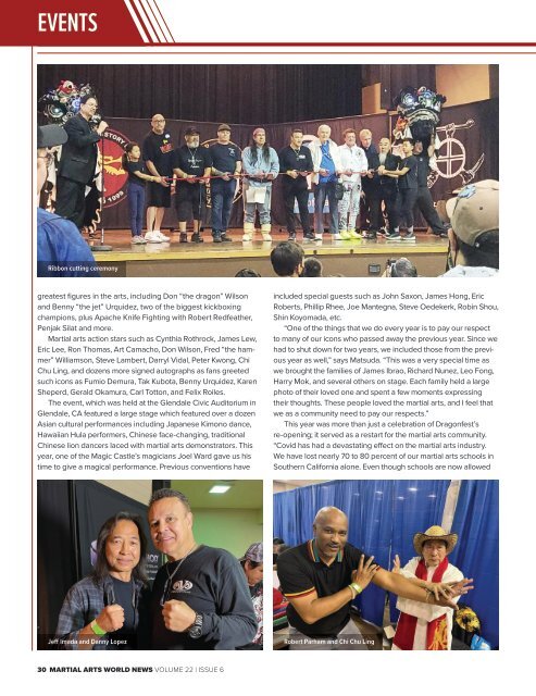 Martial Arts World News Magazine - Volume 22 | Issue 6