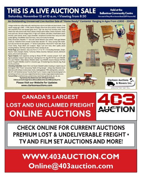 Woodbridge Advertiser/AuctionLists.ca - 2022-10-31