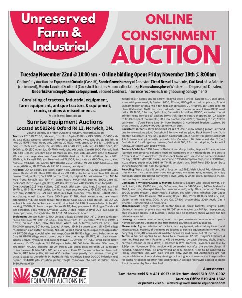 Woodbridge Advertiser/AuctionLists.ca - 2022-10-31
