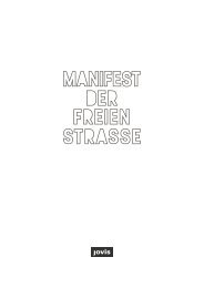 Manifest der Freien Strasse_Musterseiten
