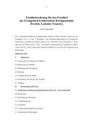 Friedhofsordnung für den Friedhof der Evangelisch-Lutherischen ...