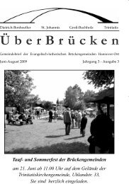 und Sommerfest der Brückengemeinden am 21. Juni ab 11.00 Uhr ...