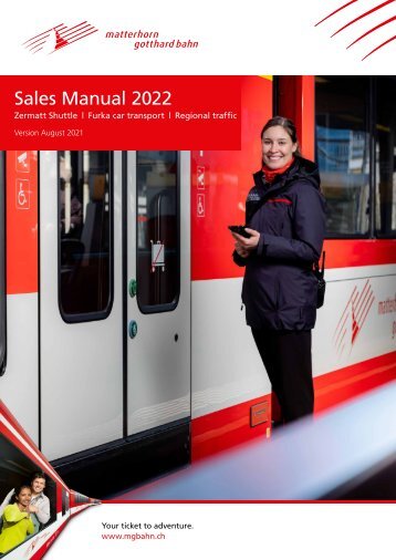 Sales Manual Matterhorn Gotthard Bahn 2022