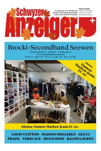 Schwyzer Anzeiger – Woche 44 – 4. November 2022