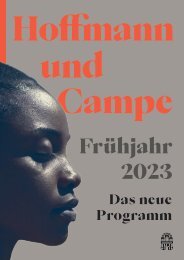 Hoffmann und Campe Verlag Vorschau Frühjahr 2023