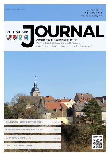 Creußen Journal - Ausgabe 05.11.2022