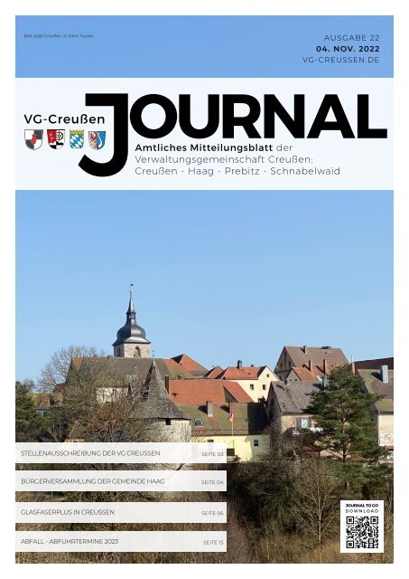 Creußen Journal - Ausgabe 05.11.2022