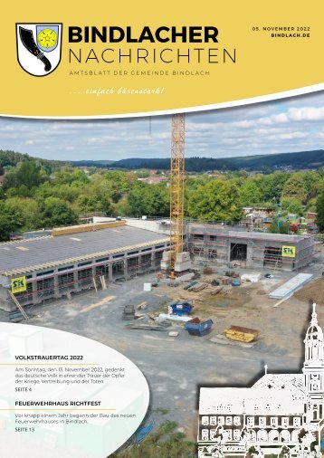 Bindlacher Nachrichten - Ausgabe 05.11.2022