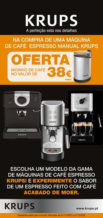 Folheto com Regulamento da Campanha Krups - Oferta Moinho