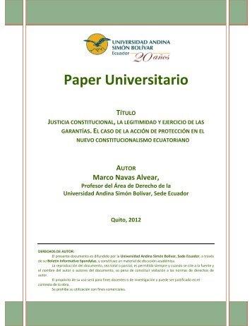 Paper Universitario TÍTULO JUSTICIA CONSTITUCIONAL, LA ...
