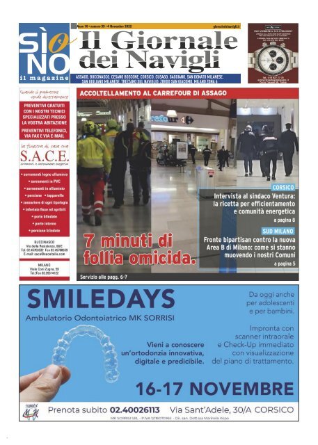 Giornale dei Navigli n. 39 - 4 novembre 2022