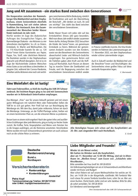 Mitteilungsblatt Schwarzenbruck - November 2022