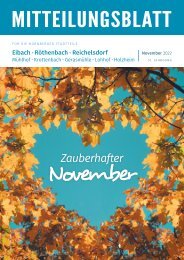 Mitteilungsblatt Nürnberg-Eibach/Reichelsdorf/Röthenbach - November 2022