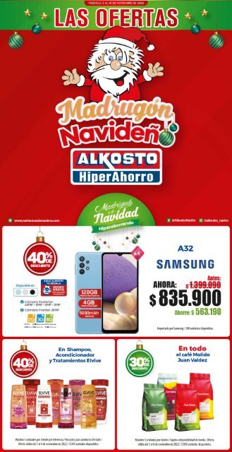 Madrugón Navideño - Las Ofertas Noviembre - 3 al 10 de Noviembre