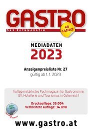 GASTRO Mediadaten 2023