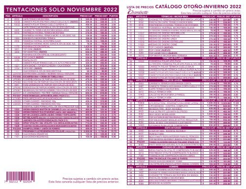 Lista de Precios_Tent Nov 2022 - CAT