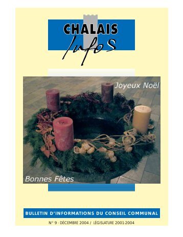 BULLETIN D'INFORMATIONS DU CONSEIL COMMUNAL - Chalais