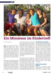 Ein Missionar im Kindertreff