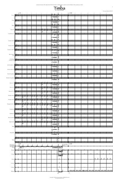 TIMBA - Full Score