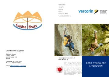 TOPO D'ESCALADE À VERCORIN - Montagne - Evasion