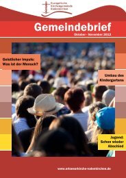 Gemeindebrief - Evangelischen Kirchengemeinde Rodenkirchen