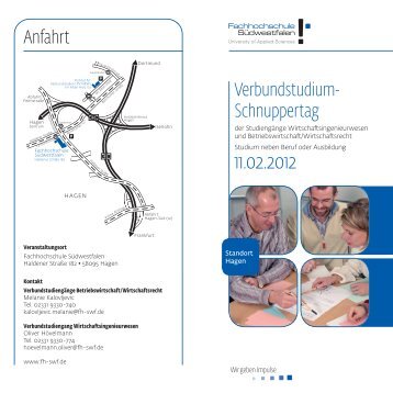 Verbundstudium- Schnuppertag Anfahrt - Das Verbundstudium