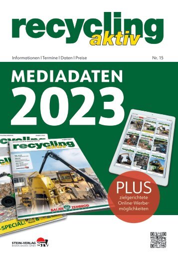 Mediadaten recycling aktiv 2023