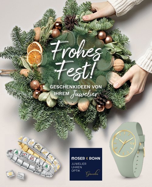 Weihnachtsjournal Moser & Rohn Juwelier, Uhren, Optik / Gmunden