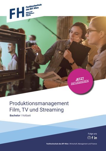 Produktionsmanagement Film, TV und Streaming