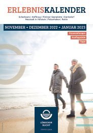 Erlebniskalender Lübecker Bucht November 2022