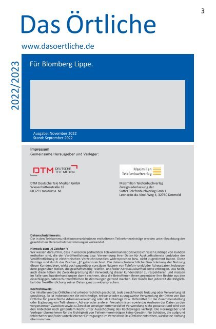 Blomberg Lippe ÖTB 22/23