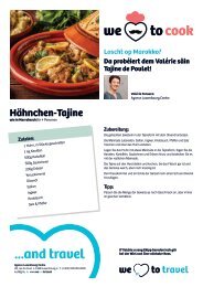 We love to cook - Hähnchen-Tajine