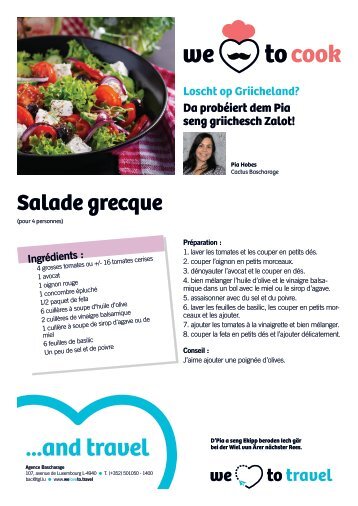 We love to cook - Griechischer Salat