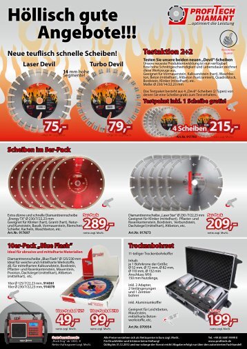 4 Scheiben 215 - Profi-Tech-Diamant Werkzeuge GmbH