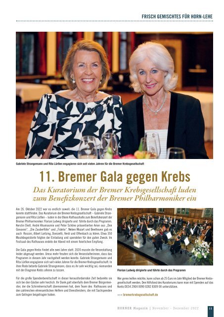 HORNER Magazin | November - Dezember 2022