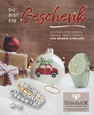 Weihnachtsjournal Wimmer Schmuck, Goldschmiede, Uhren 