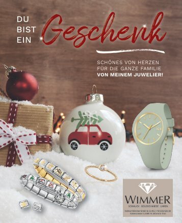 Weihnachtsjournal Wimmer Schmuck, Goldschmiede, Uhren 