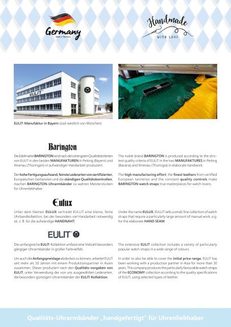 EULIT-Uhrbandkatalog 2023